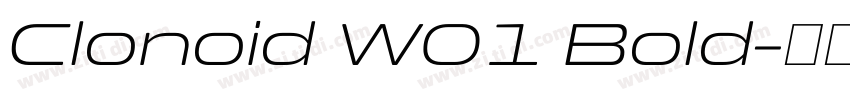 Clonoid W01 Bold字体转换